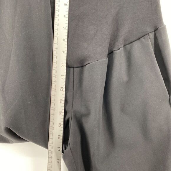 🎁5/$25 George Pants Women's Size small Maternity Pull-on Black Belly Panel - Picture 6 of 12